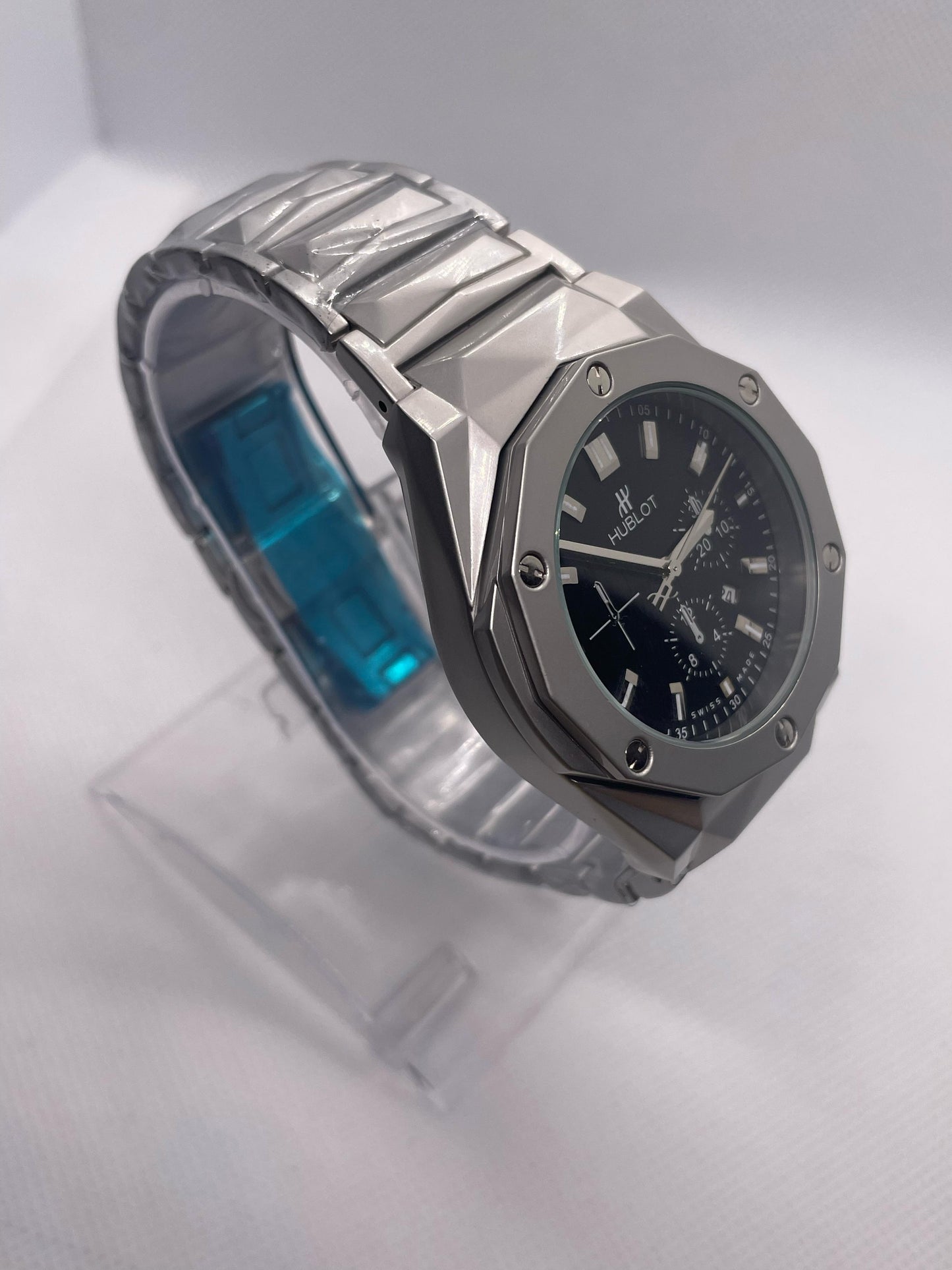 Hublot Steel Wave Fusion | Diamond Cut | Engraved Chain