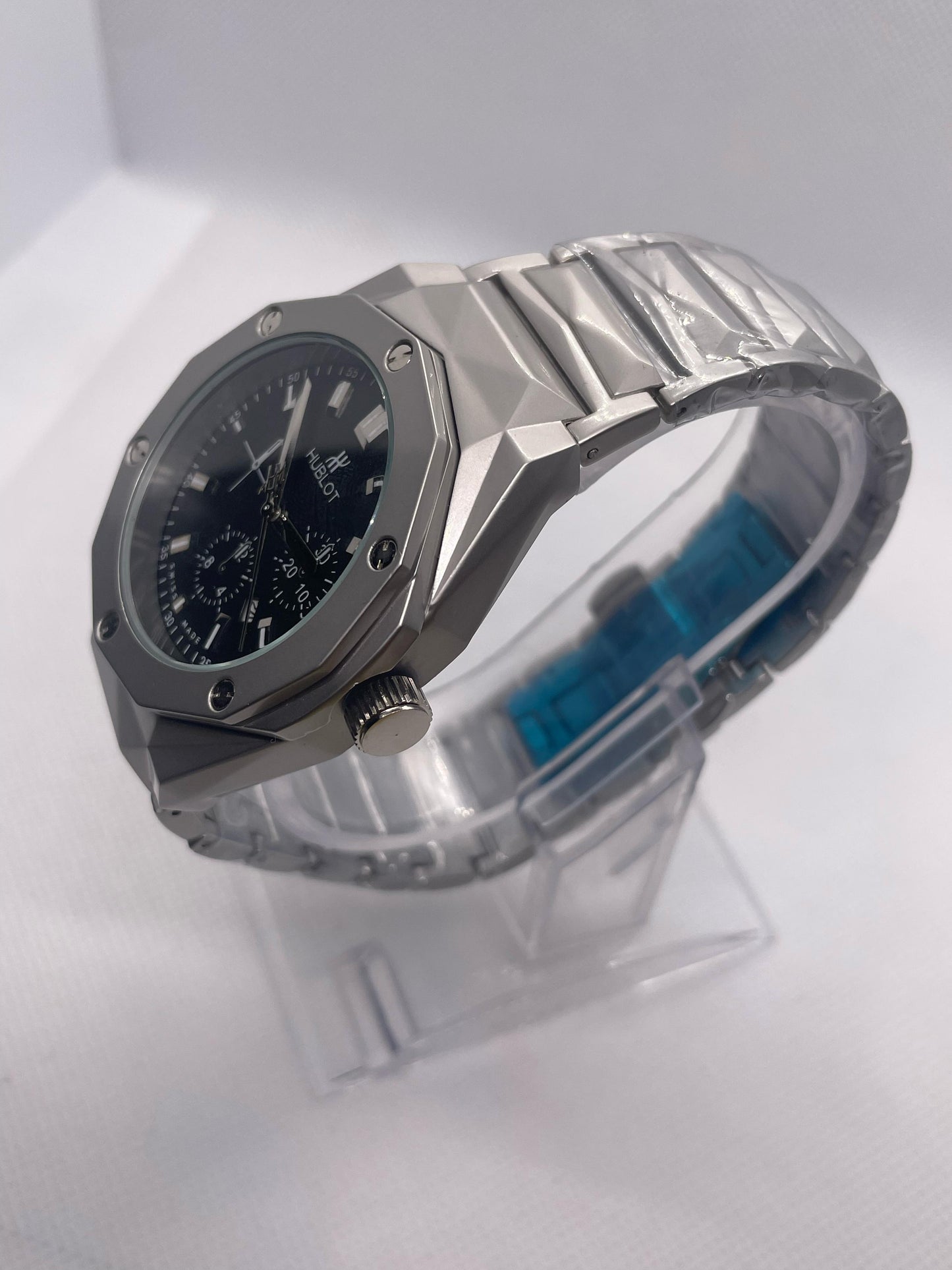 Hublot Steel Wave Fusion | Diamond Cut | Engraved Chain
