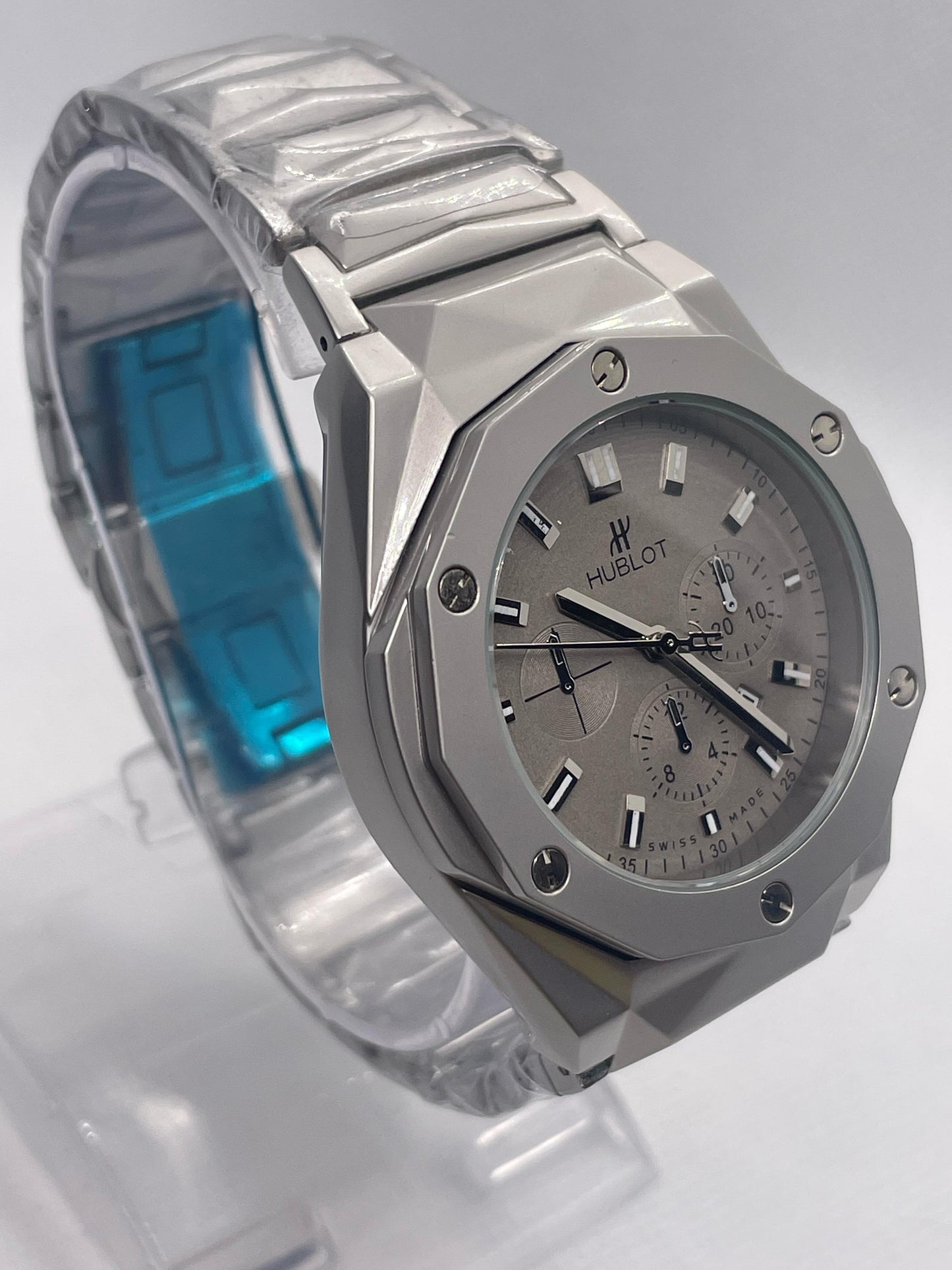 Hublot Steel Wave Fusion | Diamond Cut | Engraved Chain
