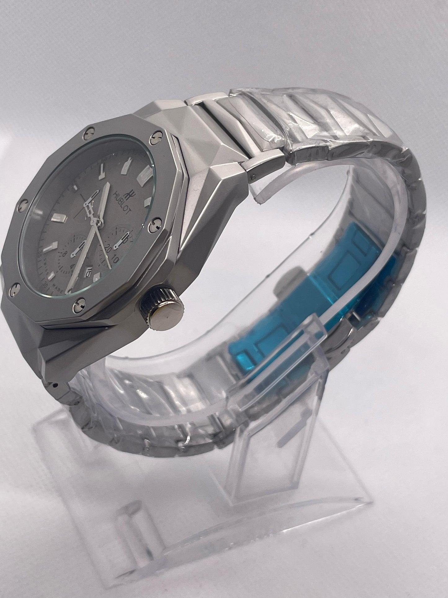 Hublot Steel Wave Fusion | Diamond Cut | Engraved Chain