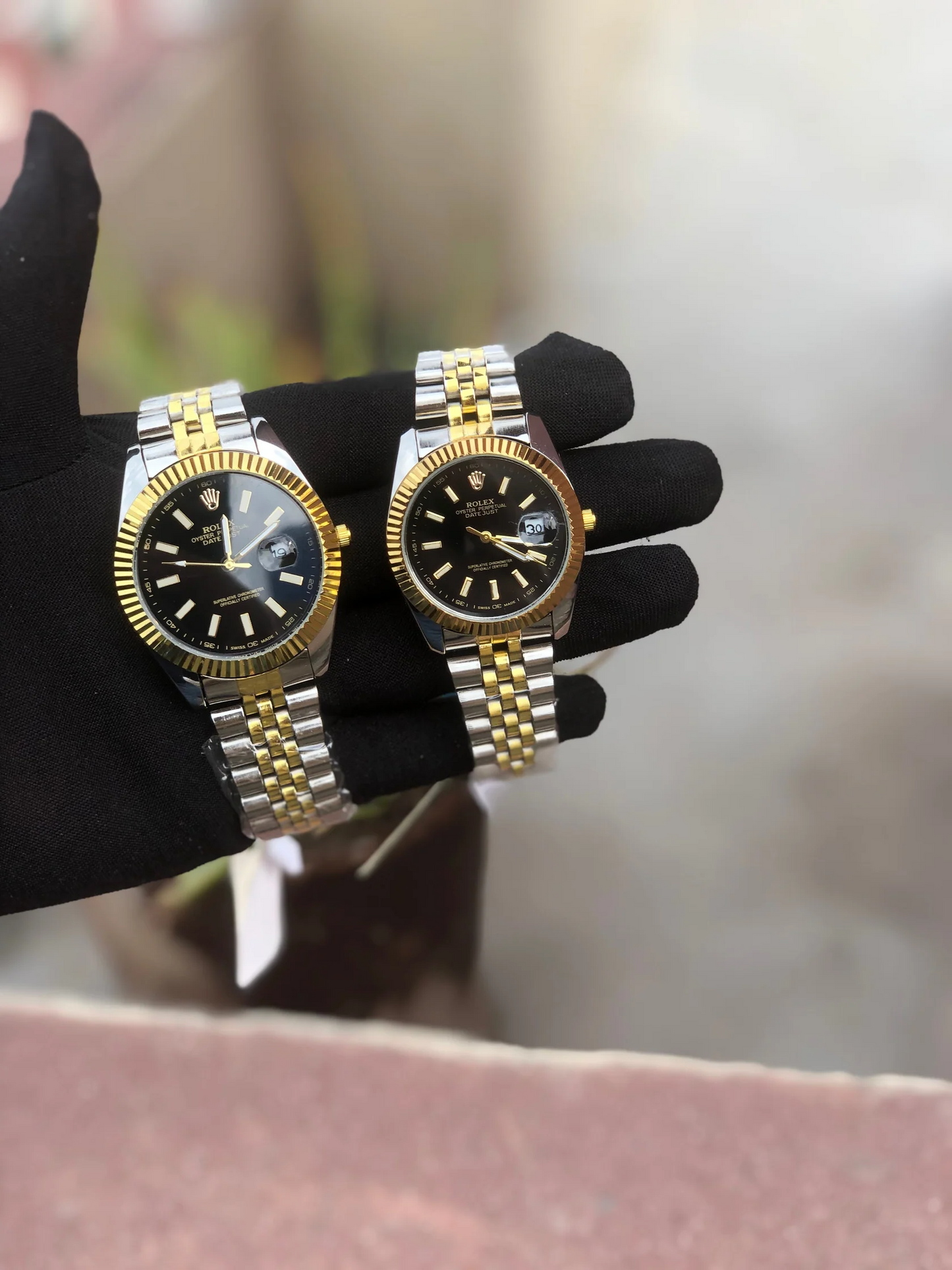 Rolex Couple Watches Set