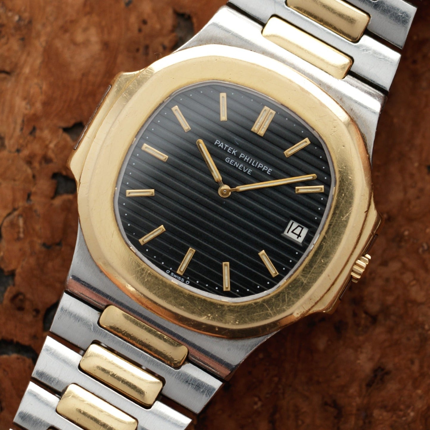 Patek Philippe Two-Tone Jumbo Nautilus Watch | Luxury Swiss Timepiece for Men