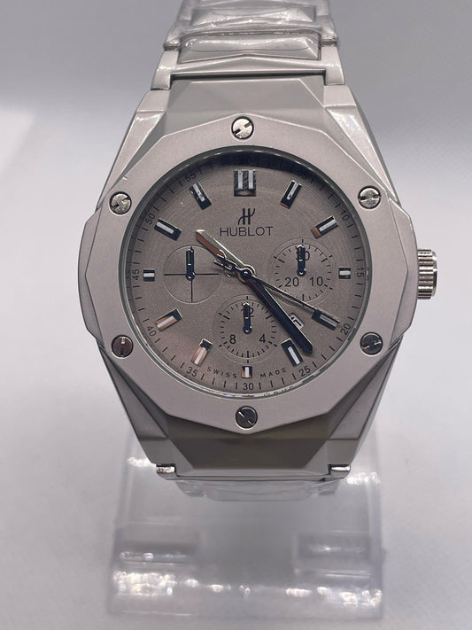 Hublot Steel Wave Fusion | Diamond Cut | Engraved Chain