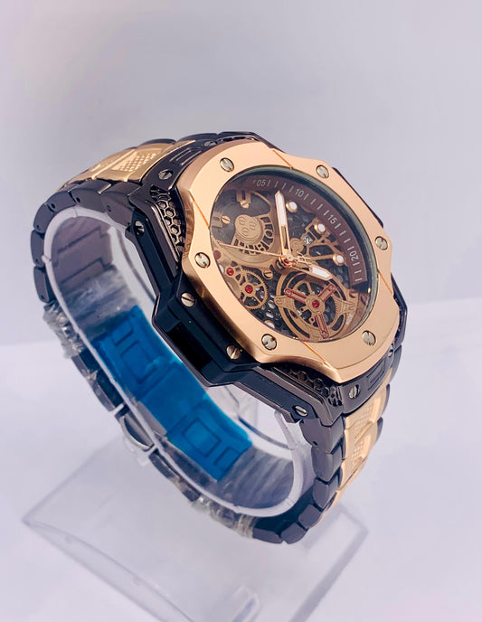 Hublot-Inspired Skeleton Dial Chronograph