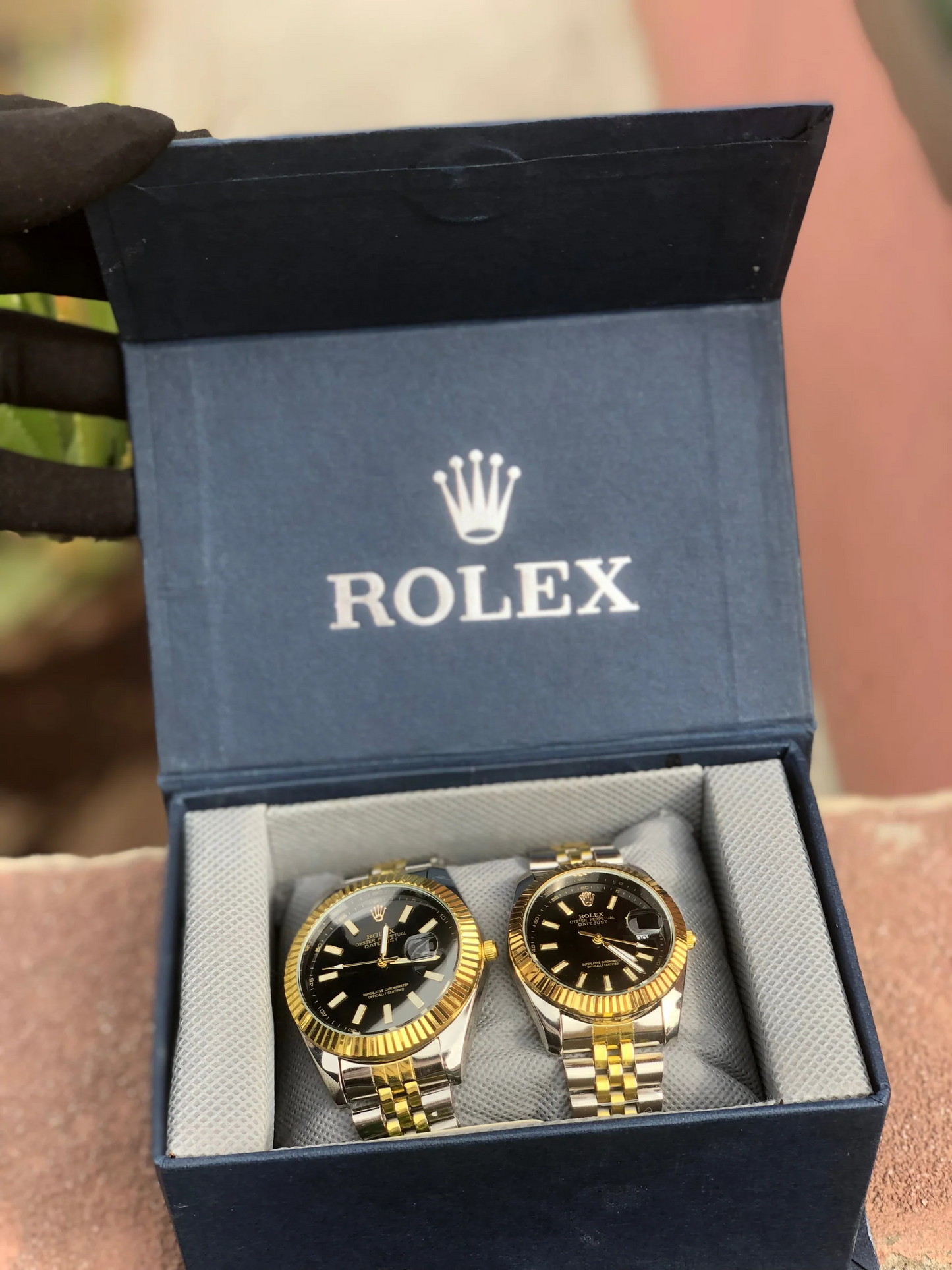 Rolex Couple Watches Set